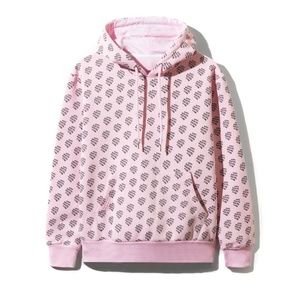 Anti Social Social Club 'Over You Pink' Hoodie S
